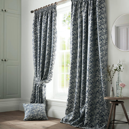 Bayford Ink Pencil Pleat Room Darkening Curtains