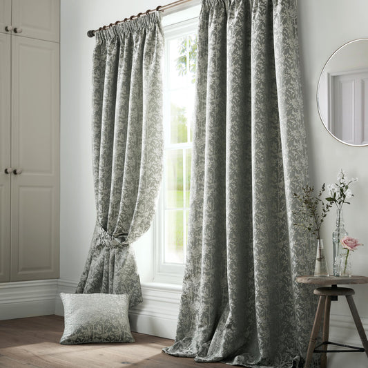 Bayford Seafoam Pencil Pleat Room Darkening Curtains