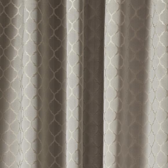 Aldbury Pewter Eyelet Room Darkening Curtains