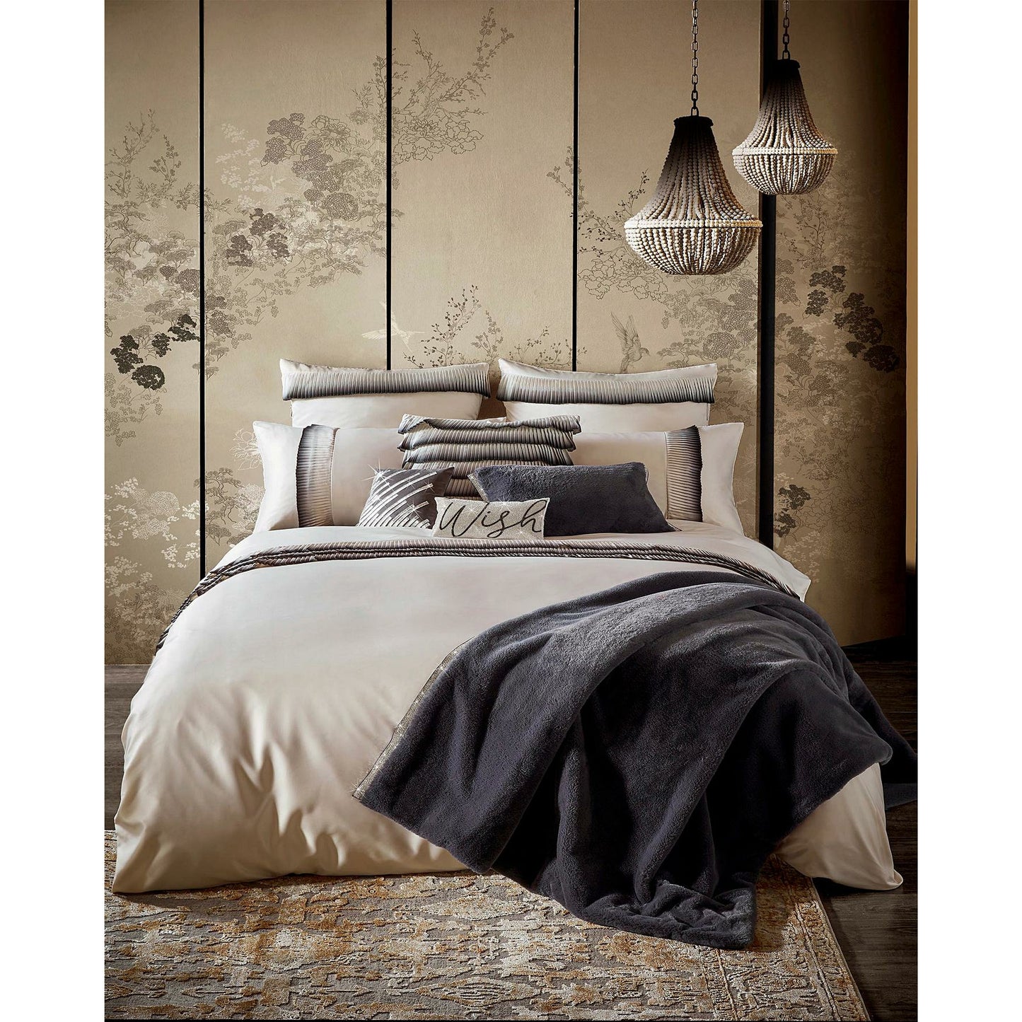 Rita Ora Josa Champagne Duvet Cover Includes 2 Housewife Pillowcases