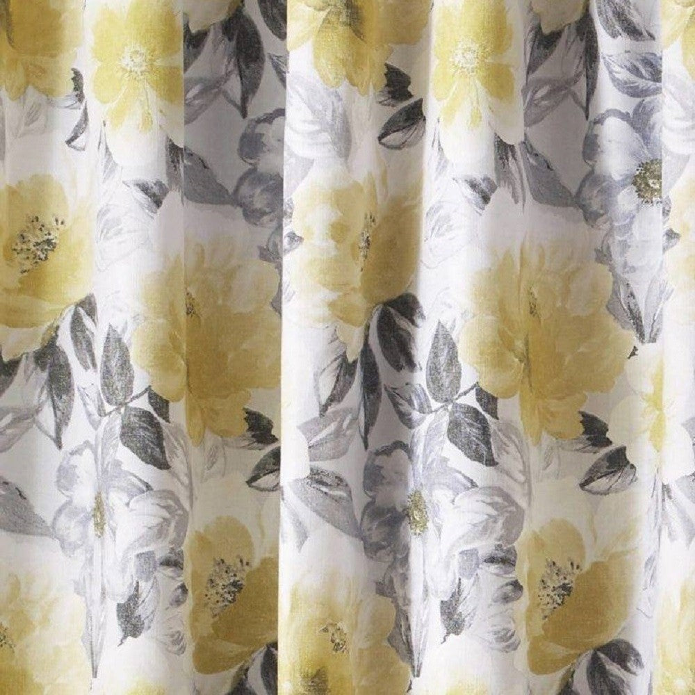 Sofia Ochre Pencil Pleat Curtains